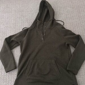 Ascend Olive Green Hooded Sweatshirt with Branded Tag